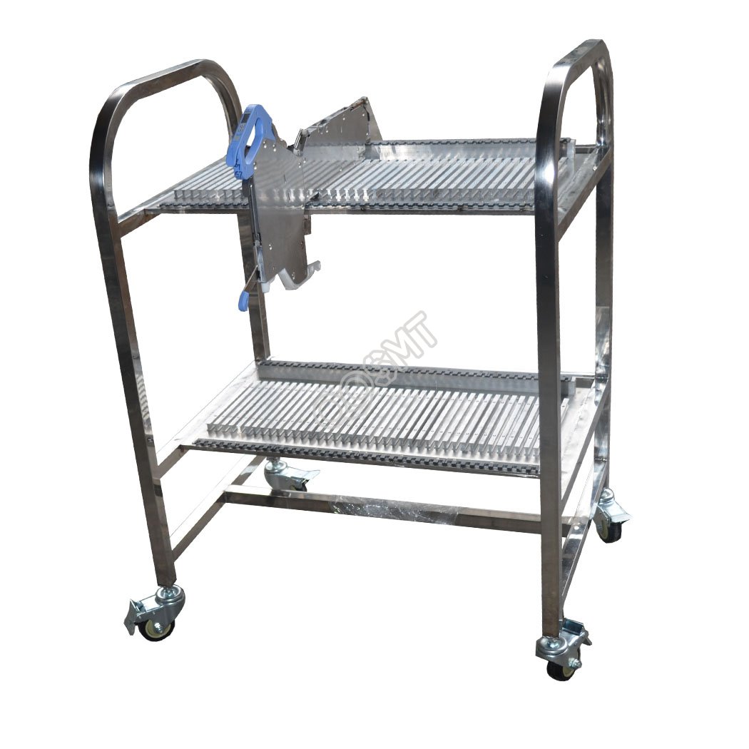 JUKI Stainless Steel EF Feeder Cart,Feeder Trolley for JUKI 3010 Mounter