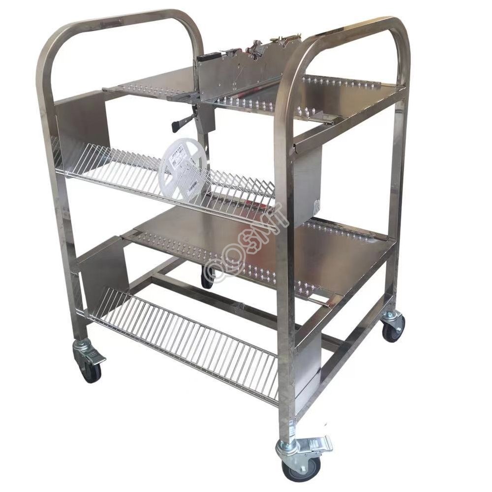 Panasonic NPM/CM602 Stainless Steel Feeder Cart, Feeder Storage Cart , Feeder Trolley for Panasonic NPM CM402 CM602 Mounter