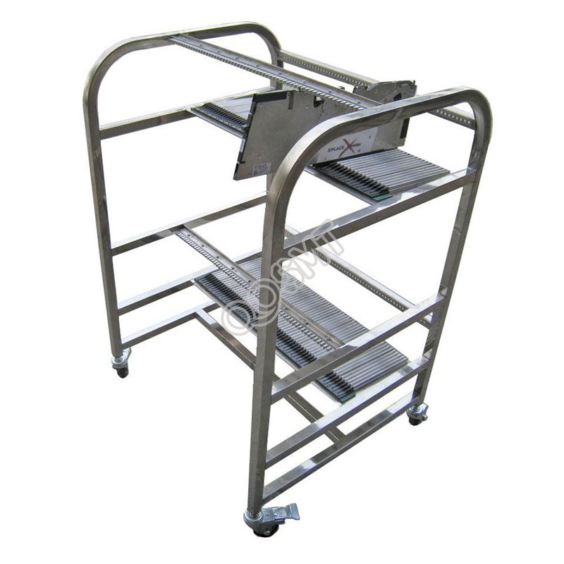 Carrello alimentatore ASM SIEMENS X in acciaio inossidabile, carrello di stoccaggio alimentatore, carrello alimentatore